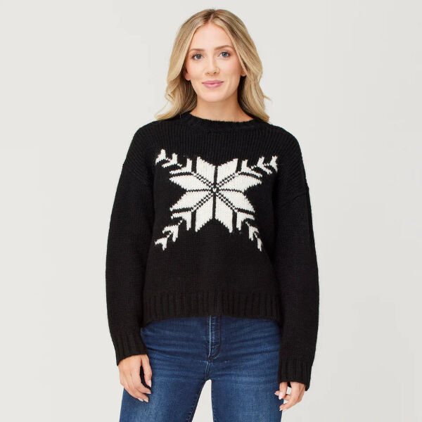 Krimson Klover Snowflake Alpaca Blend Sweater Womens
